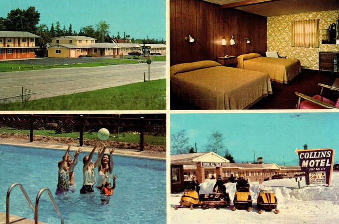 Collins Motel - Old Postcard (newer photo)